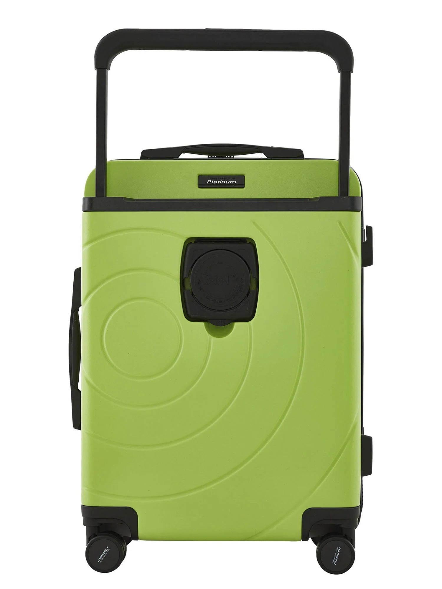 Travelers Club 2pc Rolling Hard Case Travel Luggage Set with Extra Wide Telescopic Handle , Lime