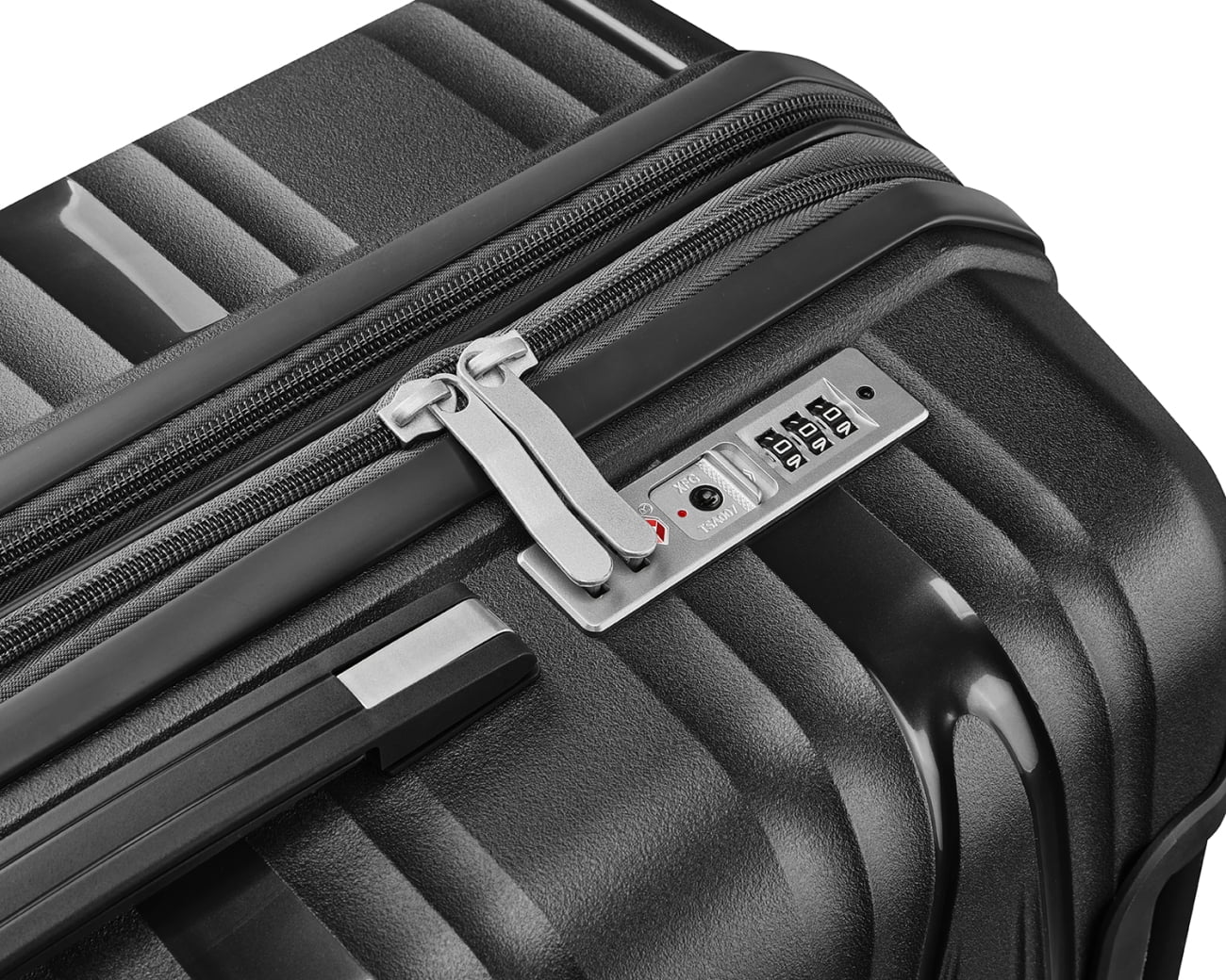 ARCTICSCORPION 4 Piece Hard-Shell Luggage Sets(14/20/24/28 inch), Lightweight PP Suitcase with TSA Lock and 360° Spinner Wheels for Travel Men Women, Black