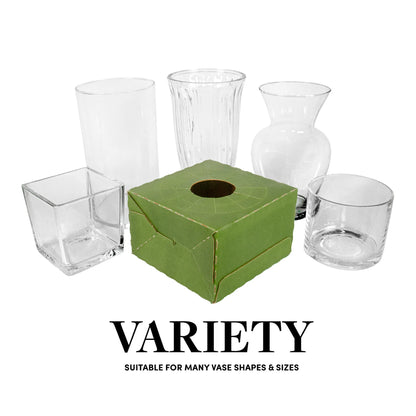 Holiday Designs - Pop-Up Florist Delivery Box, Heavy Duty Corrugated Cardboard Vase Boxes for Secure Floral Arrangements During Transport, 8 x 8 x 5 (Large - Bulk Case of 50)