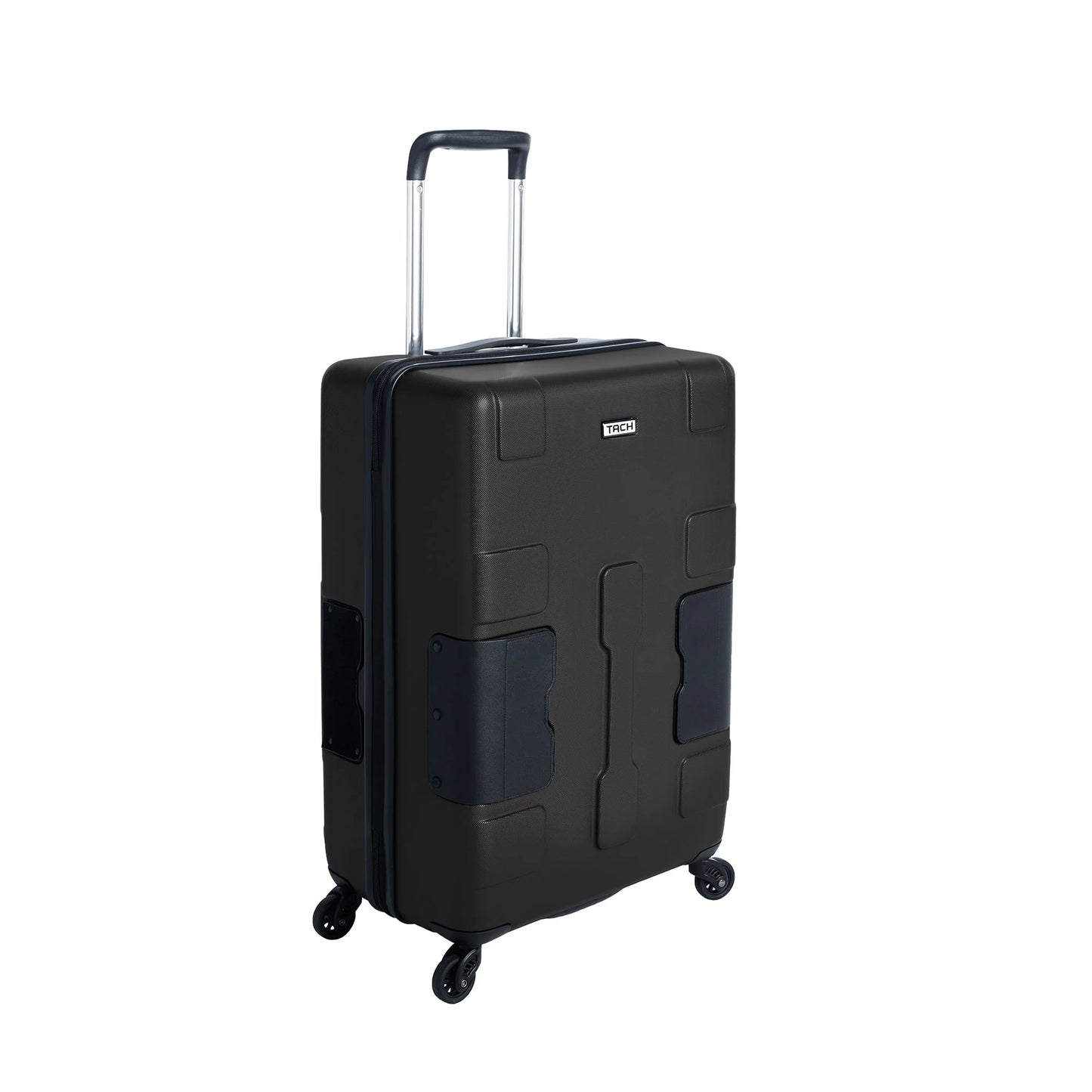 TACH V3 Lightweight 3pc Hardside Luggage Suitcase Set w/Charge Ports, Black