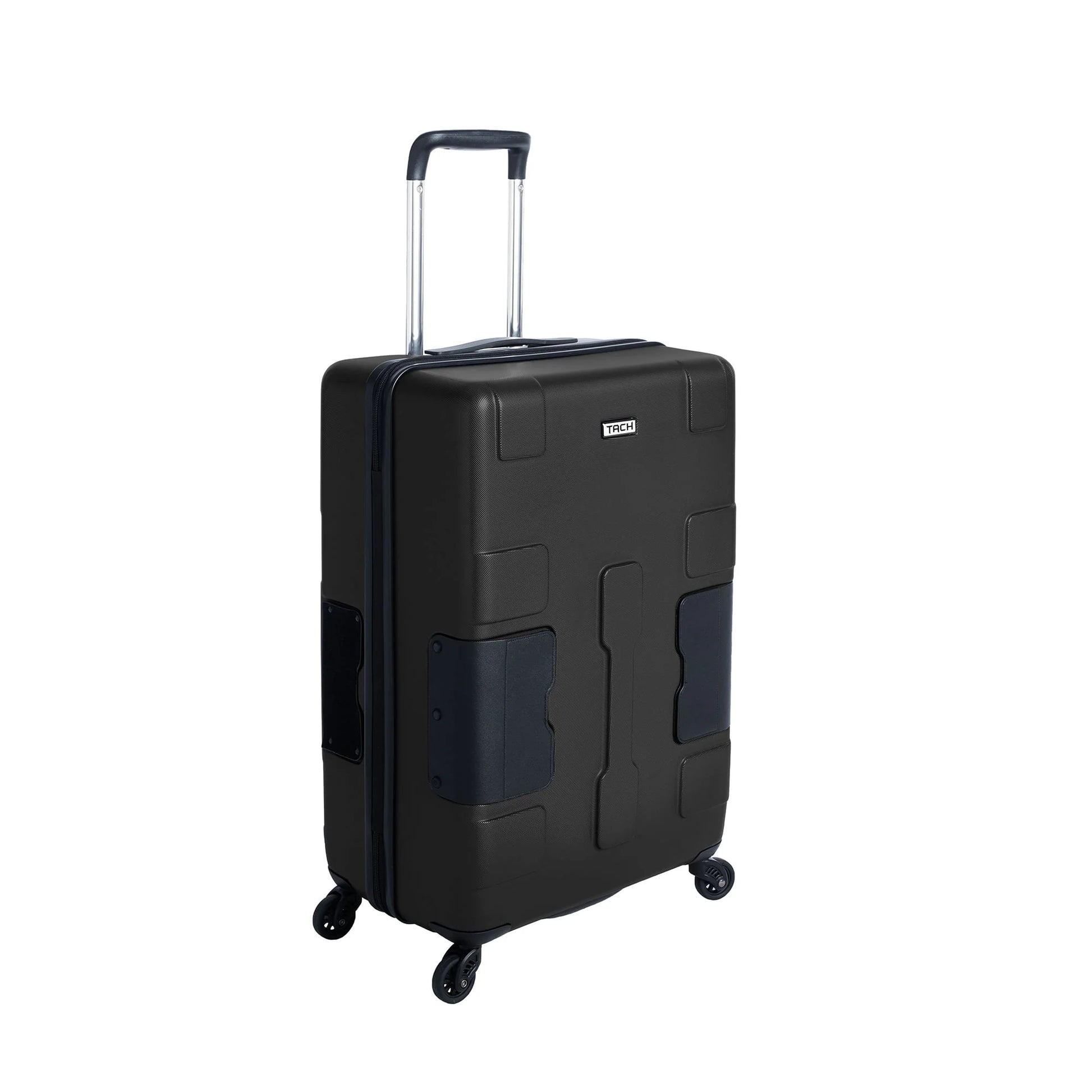 TACH V3 Lightweight 3pc Hardside Luggage Suitcase Set w/Charge Ports, Black