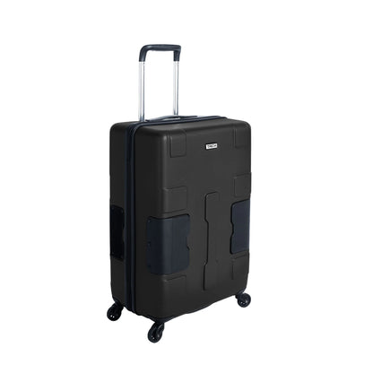 TACH V3 Lightweight 3pc Hardside Luggage Suitcase Set w/Charge Ports, Black