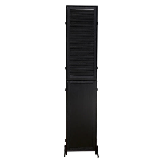 3 Panel Room Divider, Folding Privacy Screen, 5.9FT Heavy Duty Partition Wall Dividers Room Separator with Metal Frame, Freestanding Louvered Divider Screen for Home Office Restaurant Bedroom