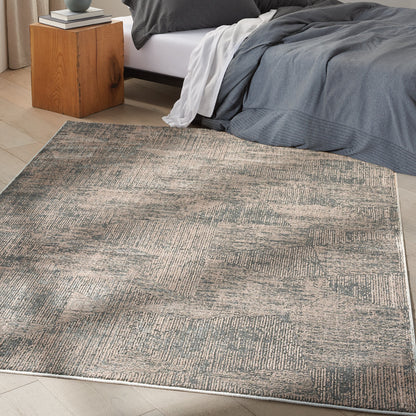 Calvin Klein Luminosity Black Ivory Area Rug, 5'3' x 7'3'