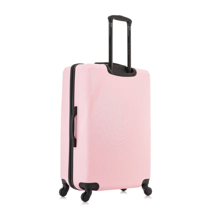 DUKAP Discovery 28" Hardside Lightweight Luggage with Spinner Wheels, Handle and Trolley, Pink