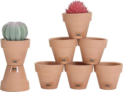 Mr. Pen- Mini Terracotta Clay Pots, 1.7", 8 pcs, Clay Pots for Plants