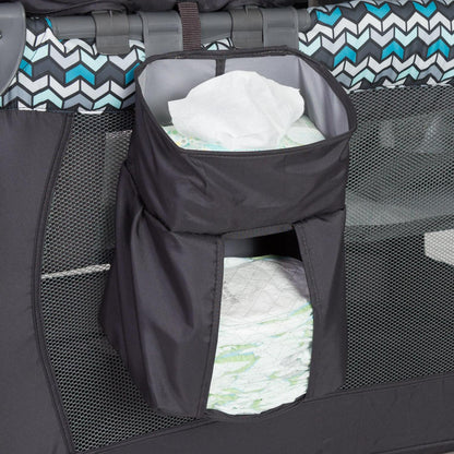 Baby Trend Resort Elite Nursery Center Playard with Bassinet and Travel Bag. Laguna Blue