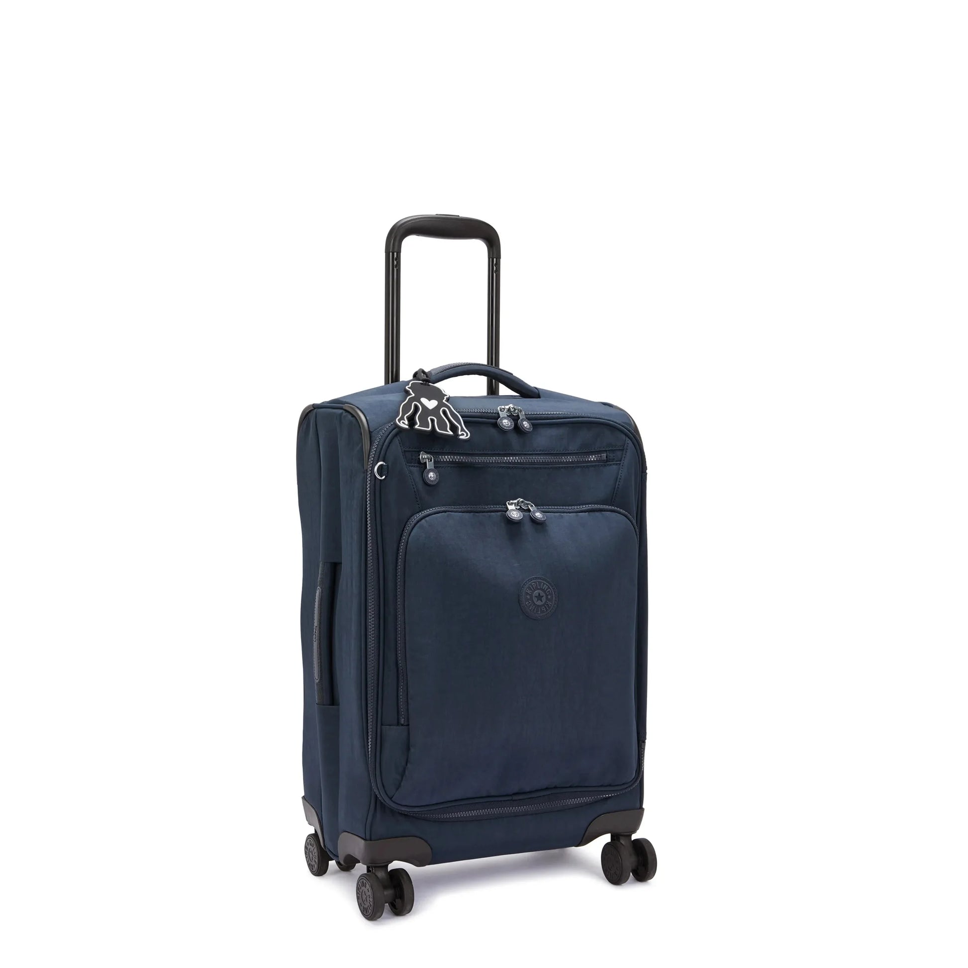 Kipling New Youri Spin Small 4 Wheeled Rolling Luggage Black Noir