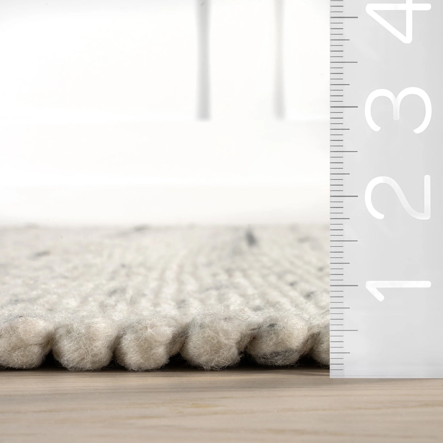 Frenshe Interiors x Rugs USA Santa Ynez Marled Area Rug, 4' x 6', Santa Ivory