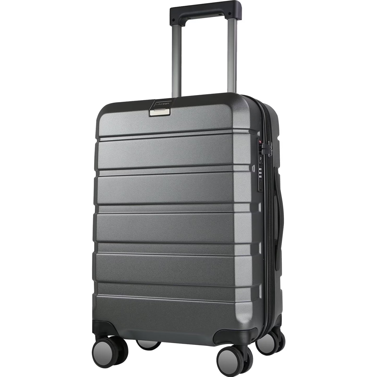 KROSER Carry On Luggage 20" Hardside Expandable with Spinner Wheels & Built-in TSA Lock, Durable Suitcase Rolling Luggage with USB Port, White