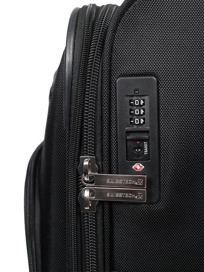 SwissTech Executive 29" 8-Wheel Softside Luggage, Black