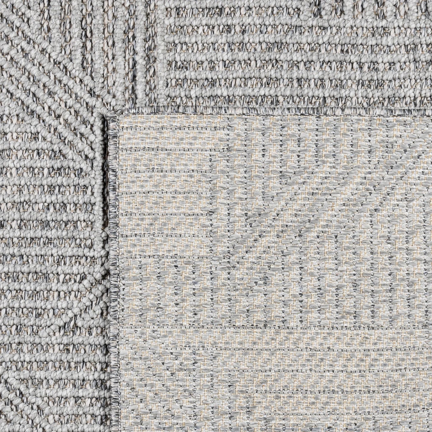 Gertmenian Malini Devyn Charcoal Gray Modern Geometric Tonal Polyester High-Low Indoor Area Rug, 5x8