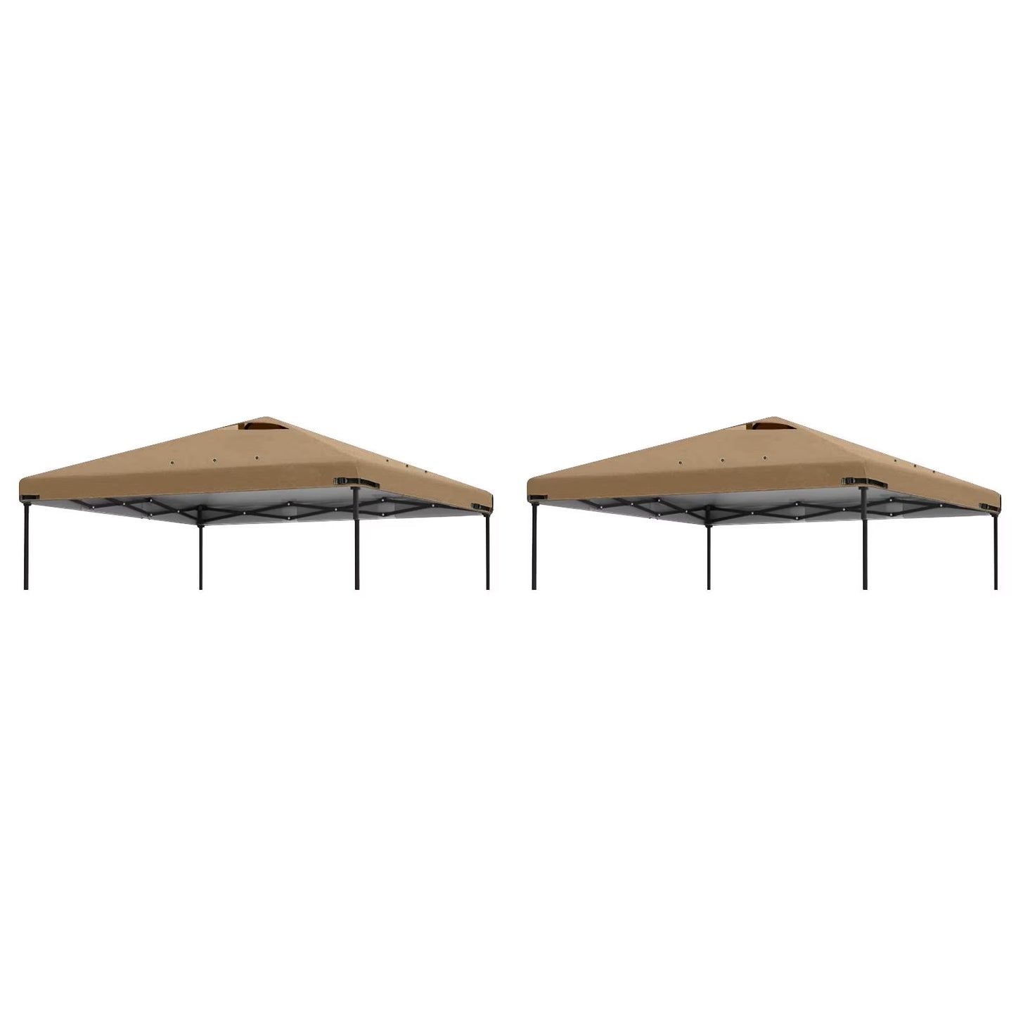 Home Decor 2Pcs 10X10Ft Replacement Cover Tier Gazebo Roof Sunshade Outdoor Cover Sunshade Patio Pavilion Protective Cover