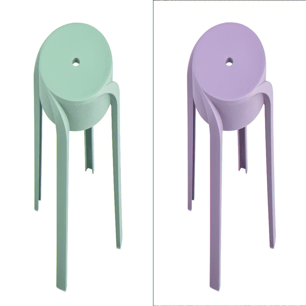 MIFI 6 Pack Stackable Classroom Stools Plastic Stools Nesting Stools Colorful Round Stools Indoor Outdoor Flexible Seating Decorative Stools Chairs for Home Office School Classroom Mustard