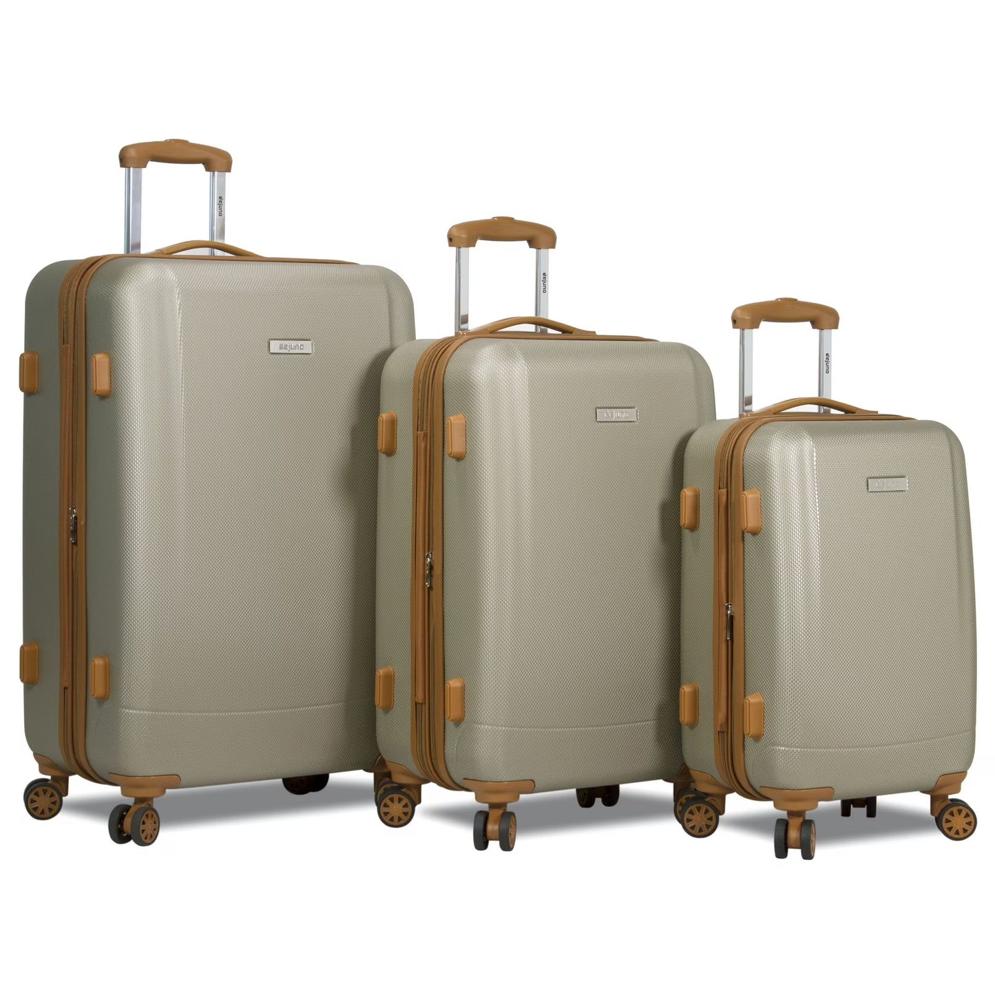 Dejuno Legion New Generation 3-pc Hardside Spinner TSA Combination Lock Luggage Set - Navy