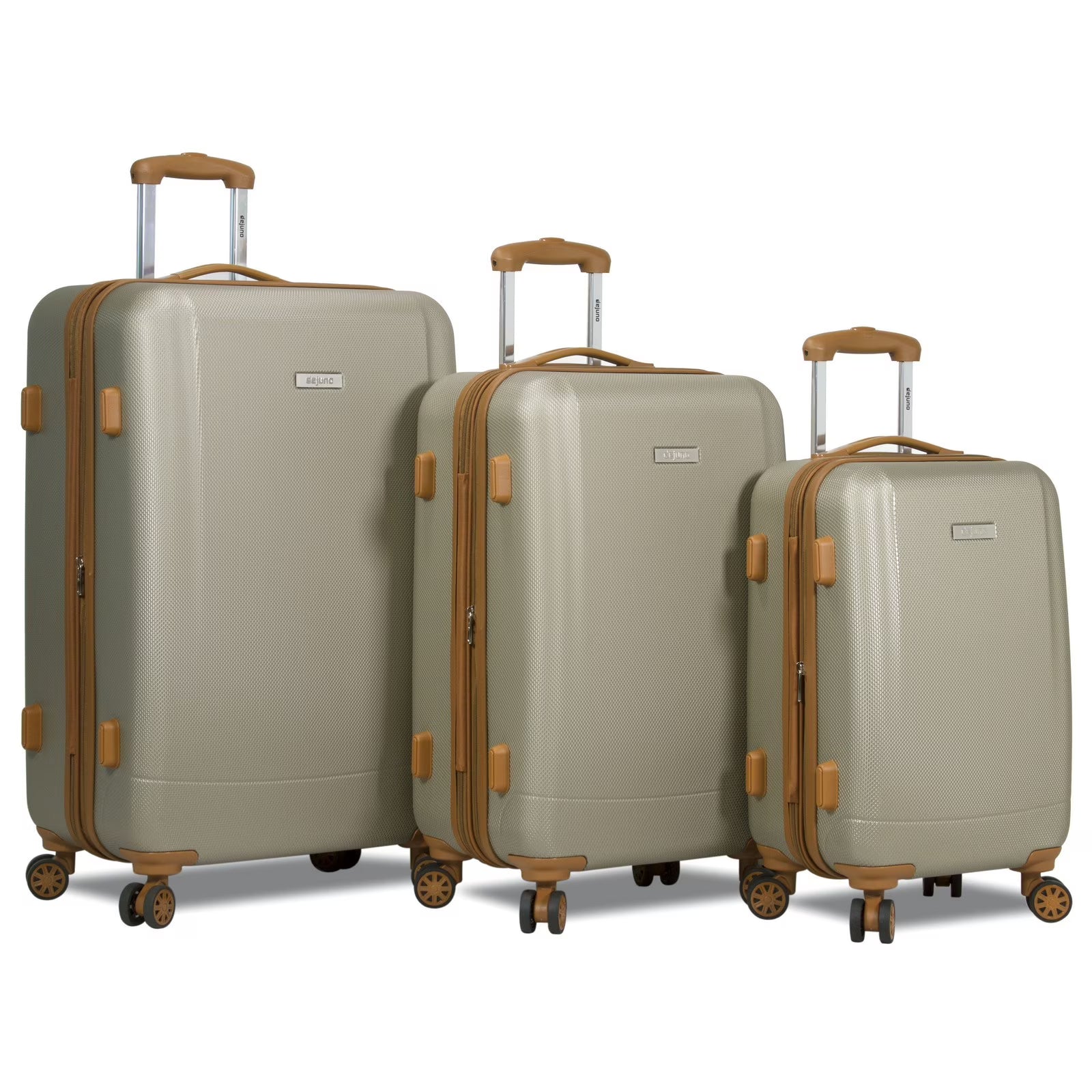 Dejuno Legion New Generation 3-pc Hardside Spinner TSA Combination Lock Luggage Set - Navy