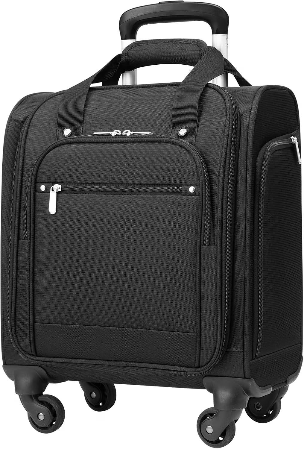Underseat Carry On Luggage Softside Lightweight Rolling Travel Bag Spinner Suitcase