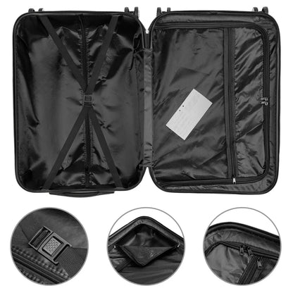 3-in-1 Multifunctional Large Capacity Traveling Storage Suitcase, Luggage Set ABS Suitcase 3 Piece Set with TSA Lock Spinner Wheels 20" 24" 28", 3-in-1 Orange Luggage