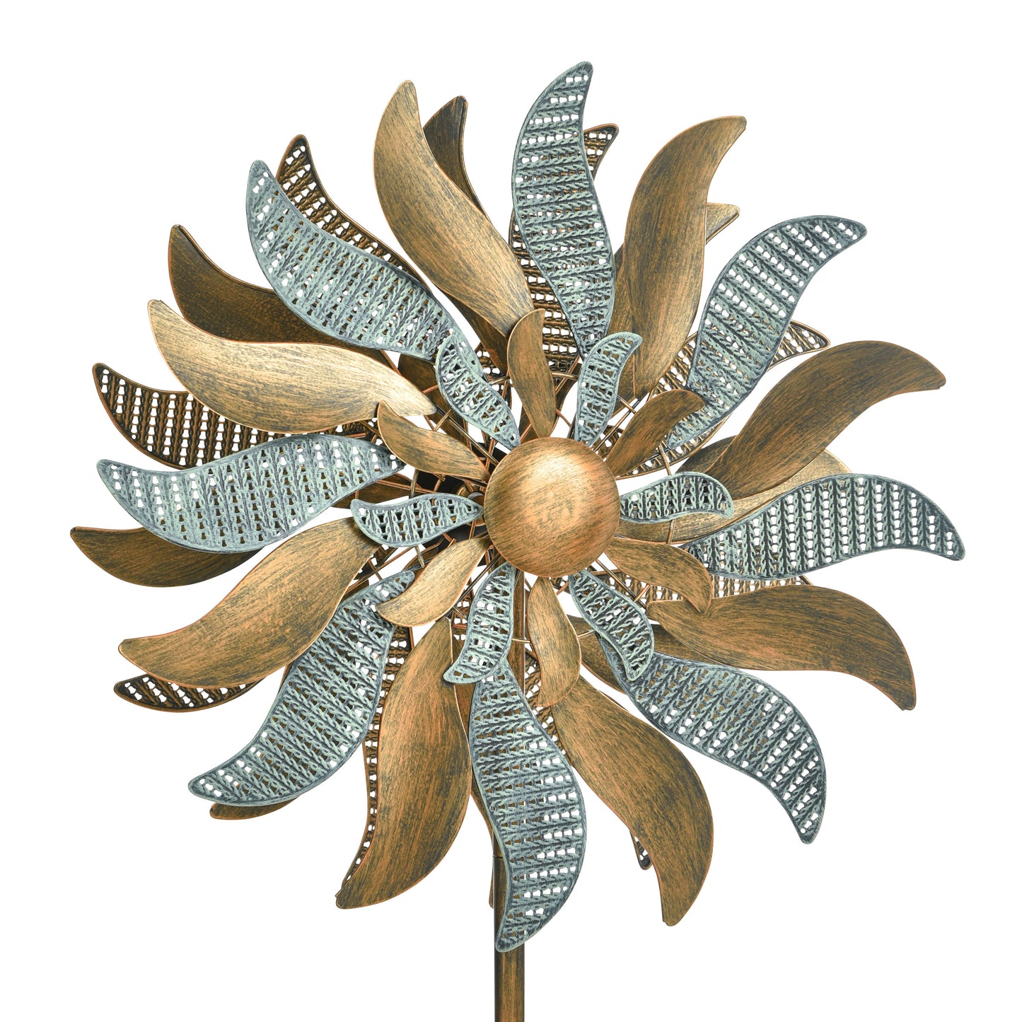 Metal Flower Wind Spinner