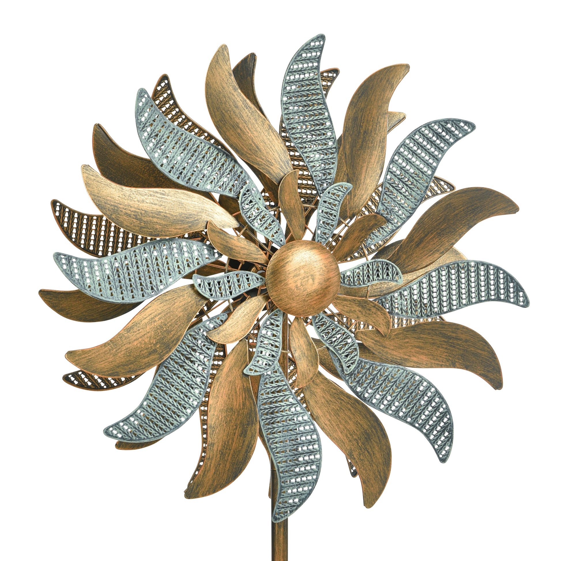 Metal Flower Wind Spinner