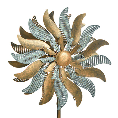 Metal Flower Wind Spinner