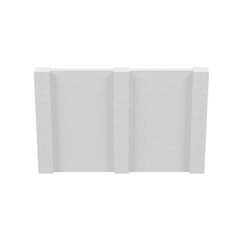EverBlock 5° x 7° Wall Kit | Modular Building Blocks | Wall System for Building, Display & Structures | Room Divider & Partition | Easy to Connect & Reuse | Indoor & Outdoor Use