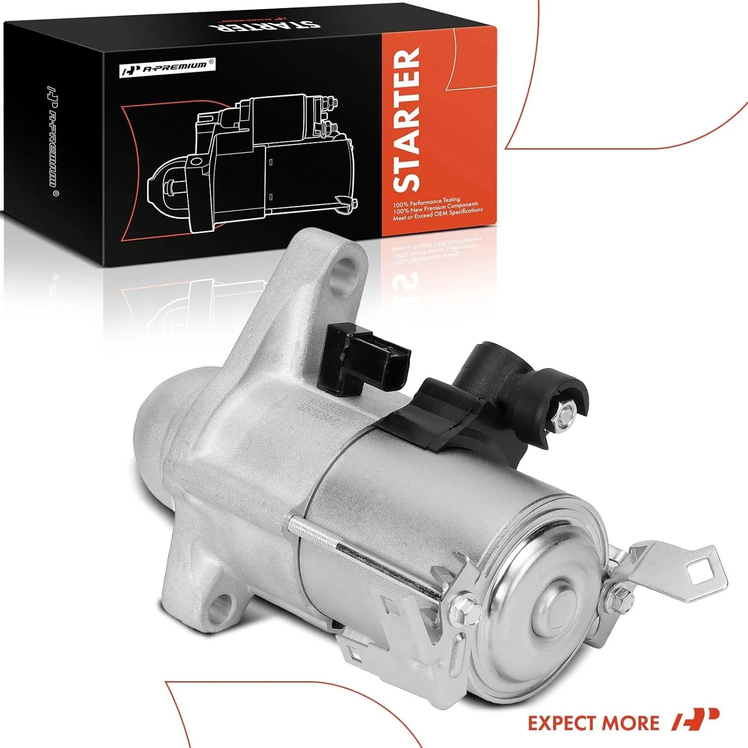 A-Premium Starter Motor Compatible with Honda Civic 2012-2015 1.8L, HR-V HRV 2016-2022 1.8L & Acura ILX 2013-2015 2.0L, 12V 1.4KW 9-Teeth Clockwise, Replace# 31200-R1A-A01, 31200-R1A-A11