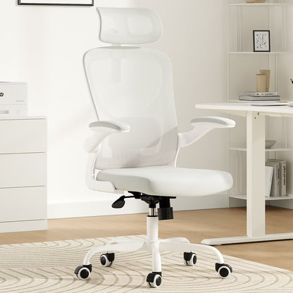 Ergonomic Office Chair,Home Office Desk Chair with Headrest,High Back Computer Chair with Armrests and Adjustable Lumbar Support for Home Office Study Room