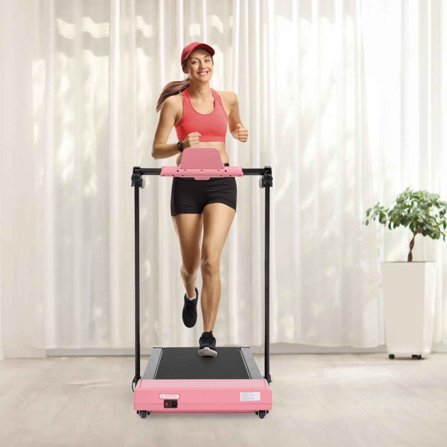 Ambifirner Portable Folding Treadmill, 3.0 HP Foldable Compact Treadmill for Home Office with 300 LBS Capacity For Walking & Running