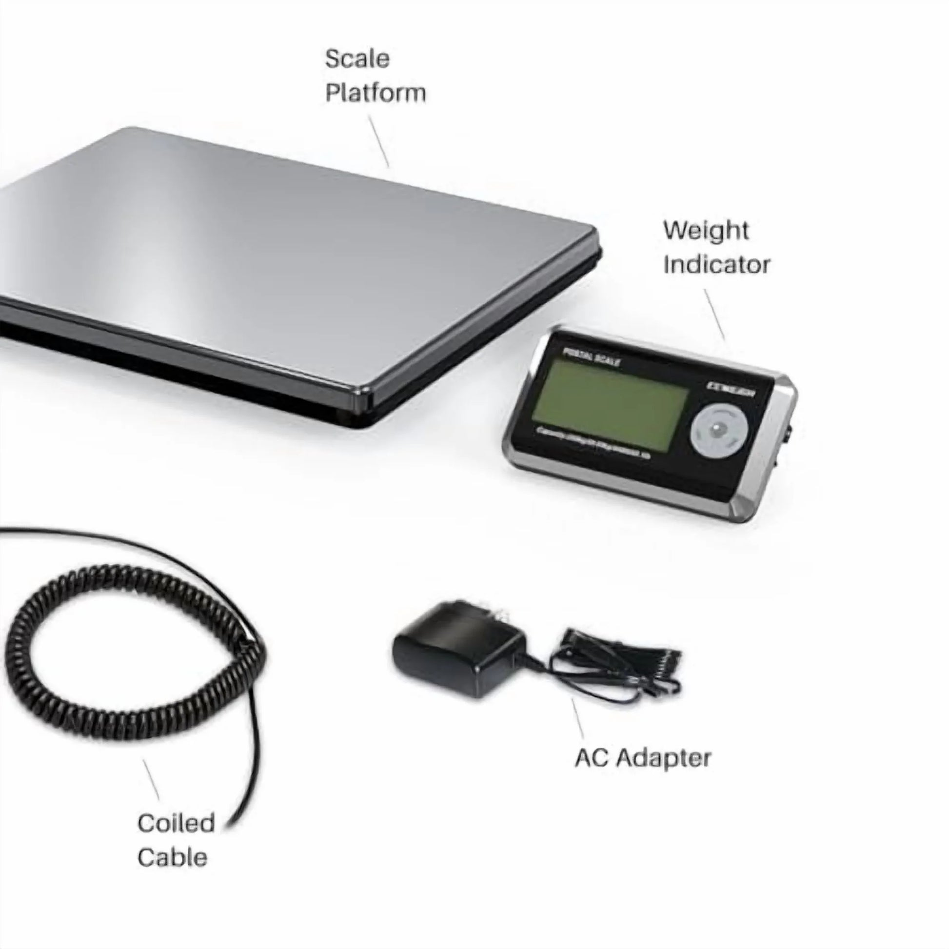 Shipping Scales 440lbs x 1.76oz Stainless Steel Large Platform,Small Business,Superlight High Accurate Postal Scales for Shipping Packages,Post Offices,Luggage Scale Battery and Adapter