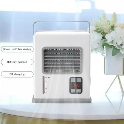 Dezsed Portable Air Conditioners Clearance Portable Air Conditioner, Evaporative Air Cooler In 2 Speed, Usb/Ac Air Conditioner with Timer for Home Office, Bedroom White