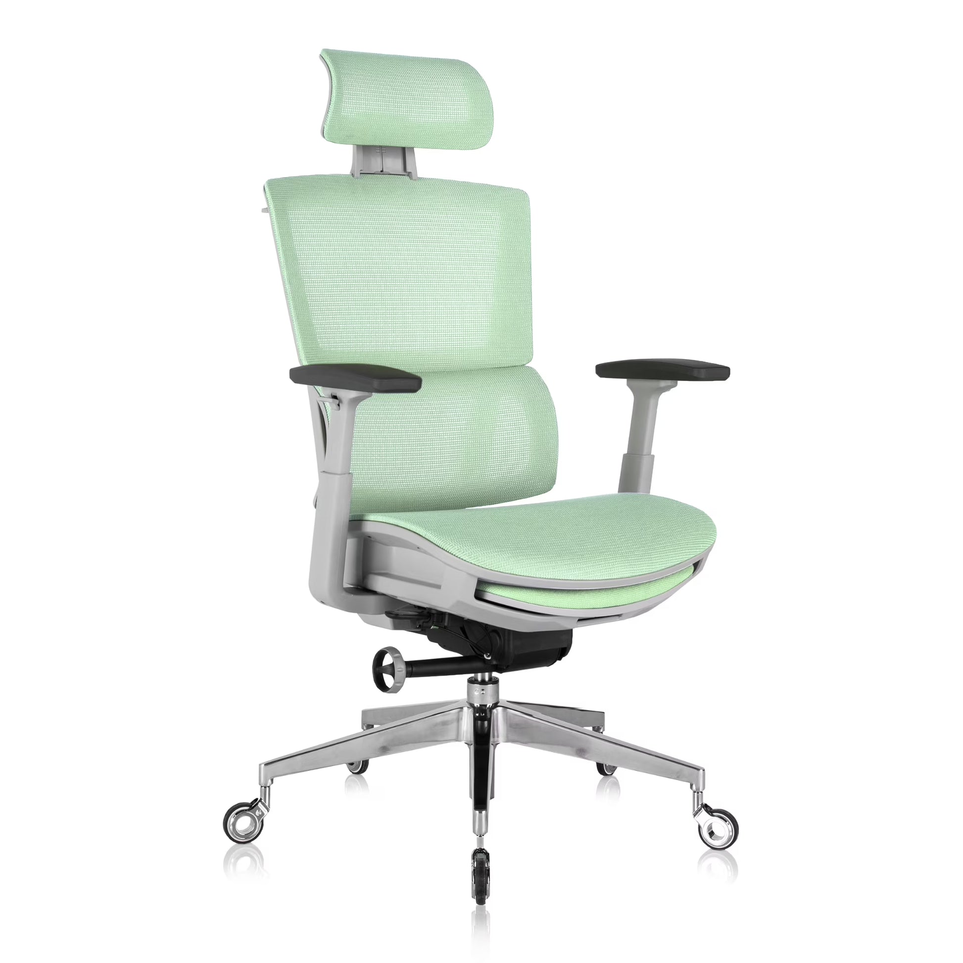 Nouhaus Rewind Ergonomic Office Chair with Footrest and Lumbar Support. Swivel Computer Chair, Rolling Home Office Desk Chairs with Wheels, Mesh High Back Task Chair, Comfortable Office Chair