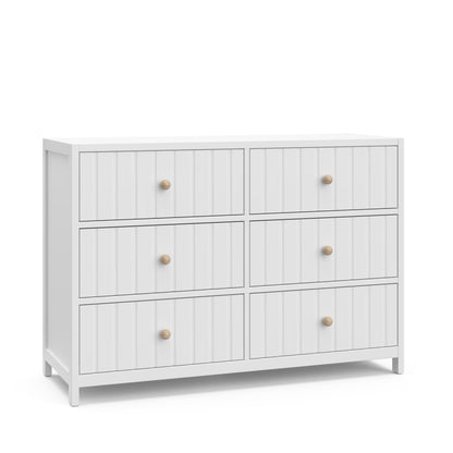 Graco Teddi 6 Drawer Nursery Double Dresser, White