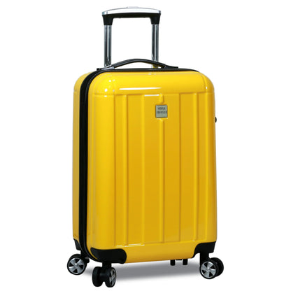 World Traveler Contour Hardside 3-Piece Spinner Luggage Set - Yellow