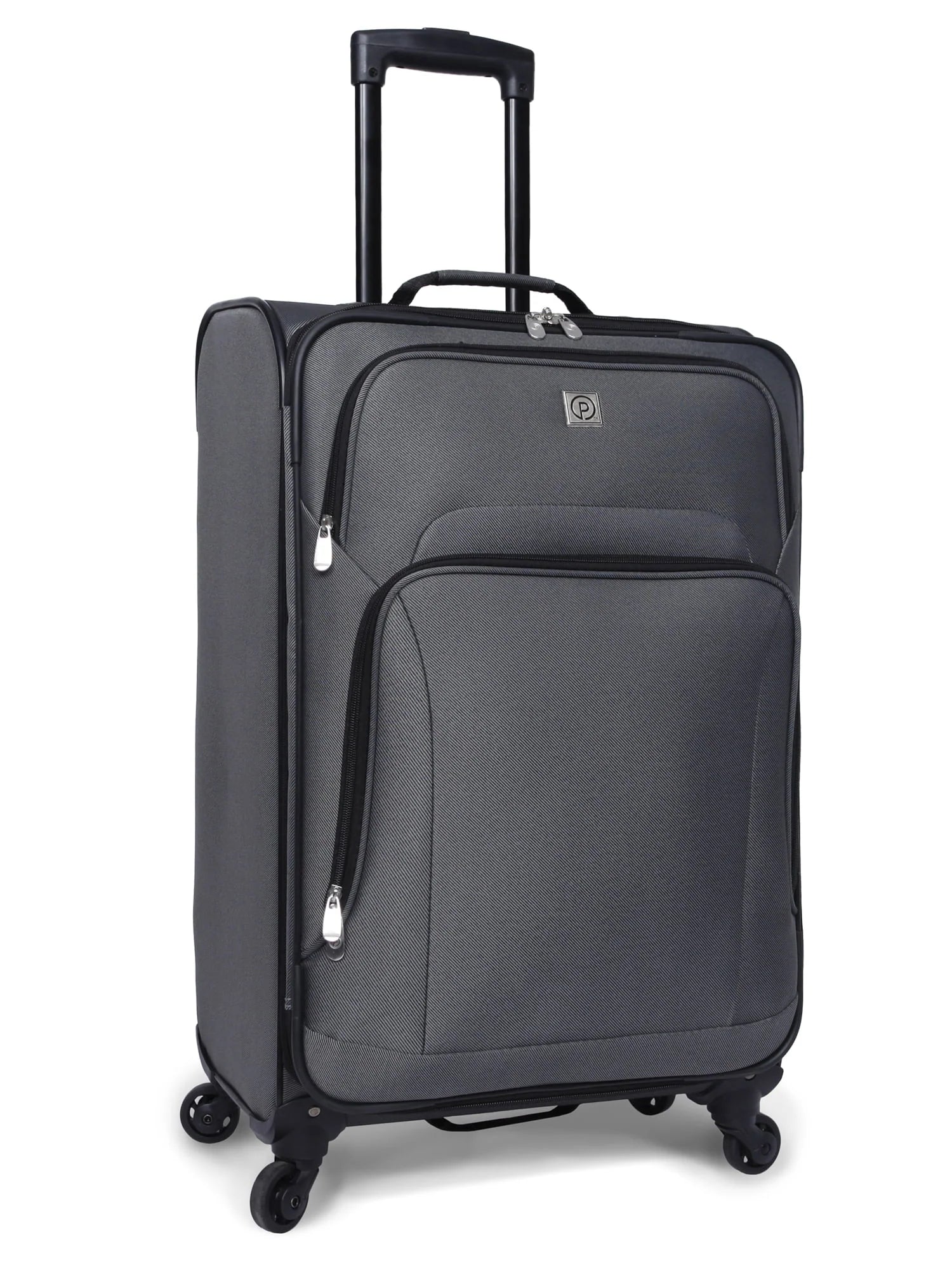 Protege 5 Pc Spinner Luggage Set With 28" & 24" Check Bags, 20" Carry-on, Gray