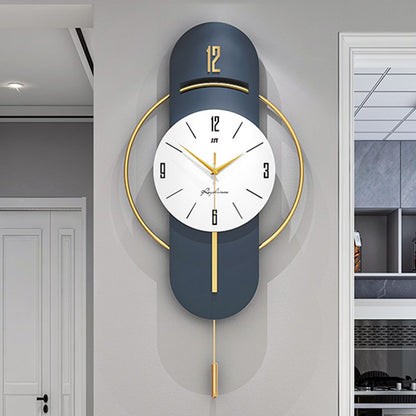 Wall Clock, Wall Clocks for Living Room, Modern Decorative Pendulum Wall Clock, Without Tick Noises, Modern Minimalist Pendulum Clock for Bedroom Office Kitchen