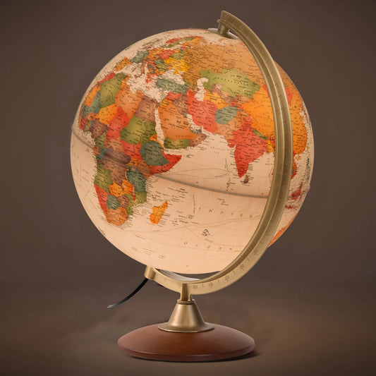 Waypoint Geographic Journey Globe 12-inch Diameter Illuminated Desk Globe