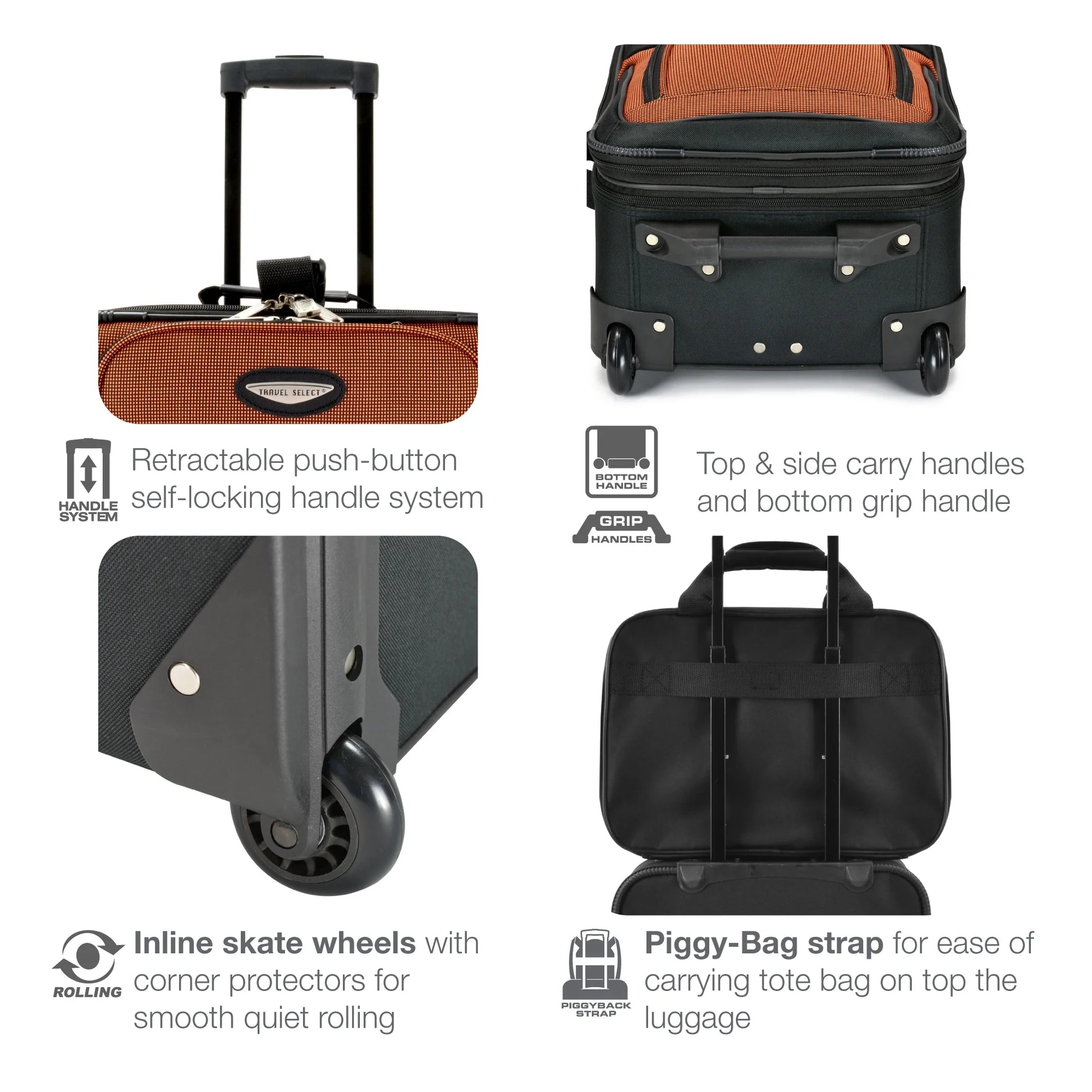Travel Select Amsterdam Softside Expandable Rolling Luggage, TSA-Approved, Lightweight, Gray, 29" Checked Large