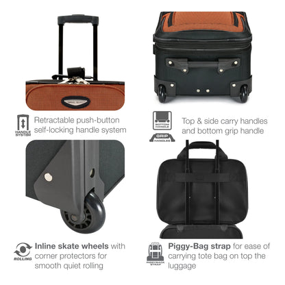 Travel Select Amsterdam Softside Expandable Rolling Luggage, TSA-Approved, Lightweight, Gray, 29" Checked Large