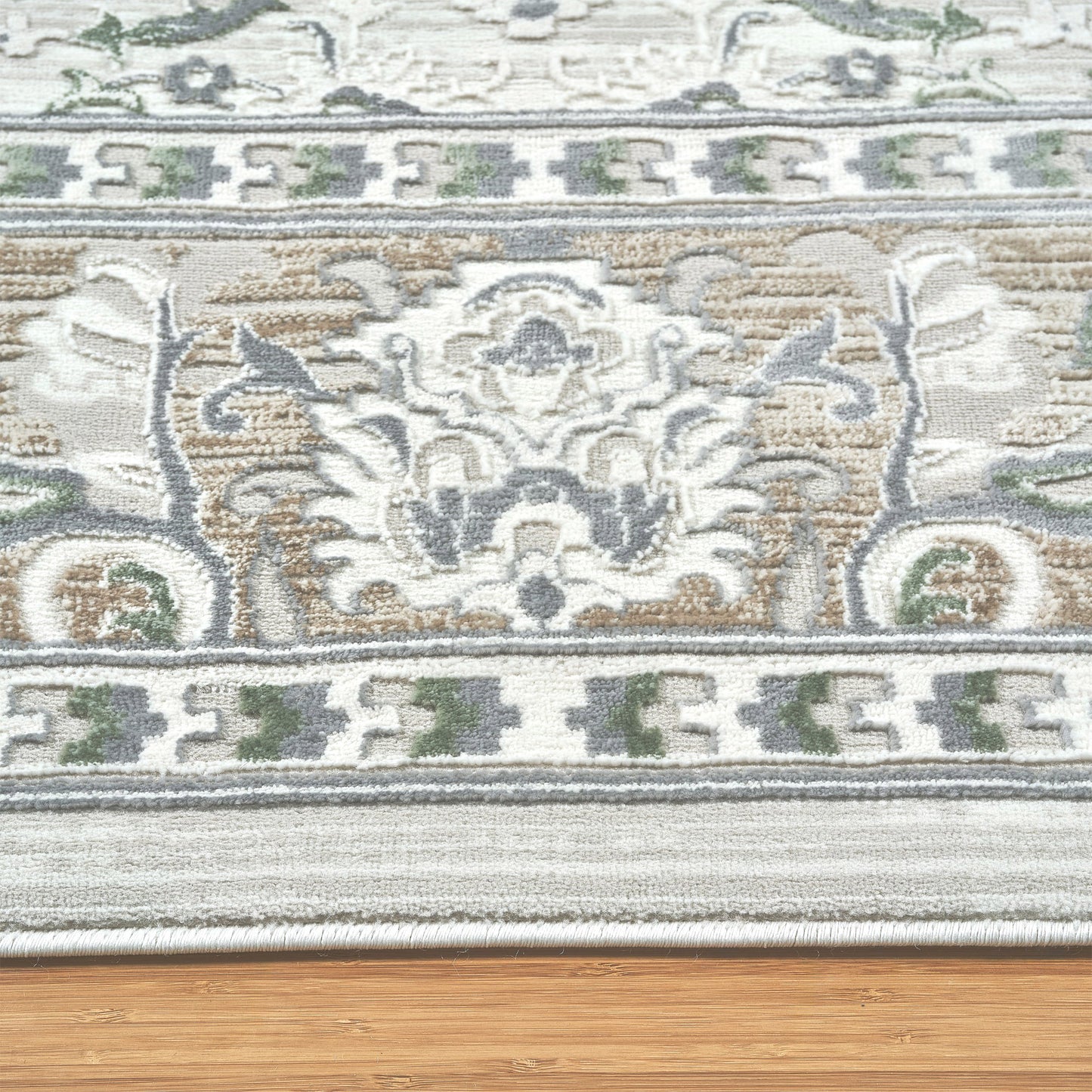 Sasha Area Rug, Adryan Beige Green, 7'10' x 10'