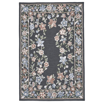 Laguna Indoor/Outdoor Area Rug, Beta Black, 8'8' x 13'