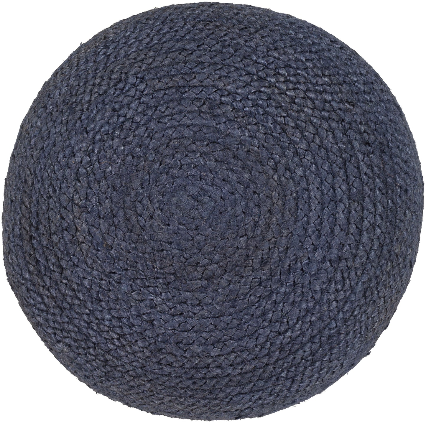 Mark& Day Pouf Ottoman - Hardegg Natural Fiber Medium Gray Round Foot Rest 16x20x20