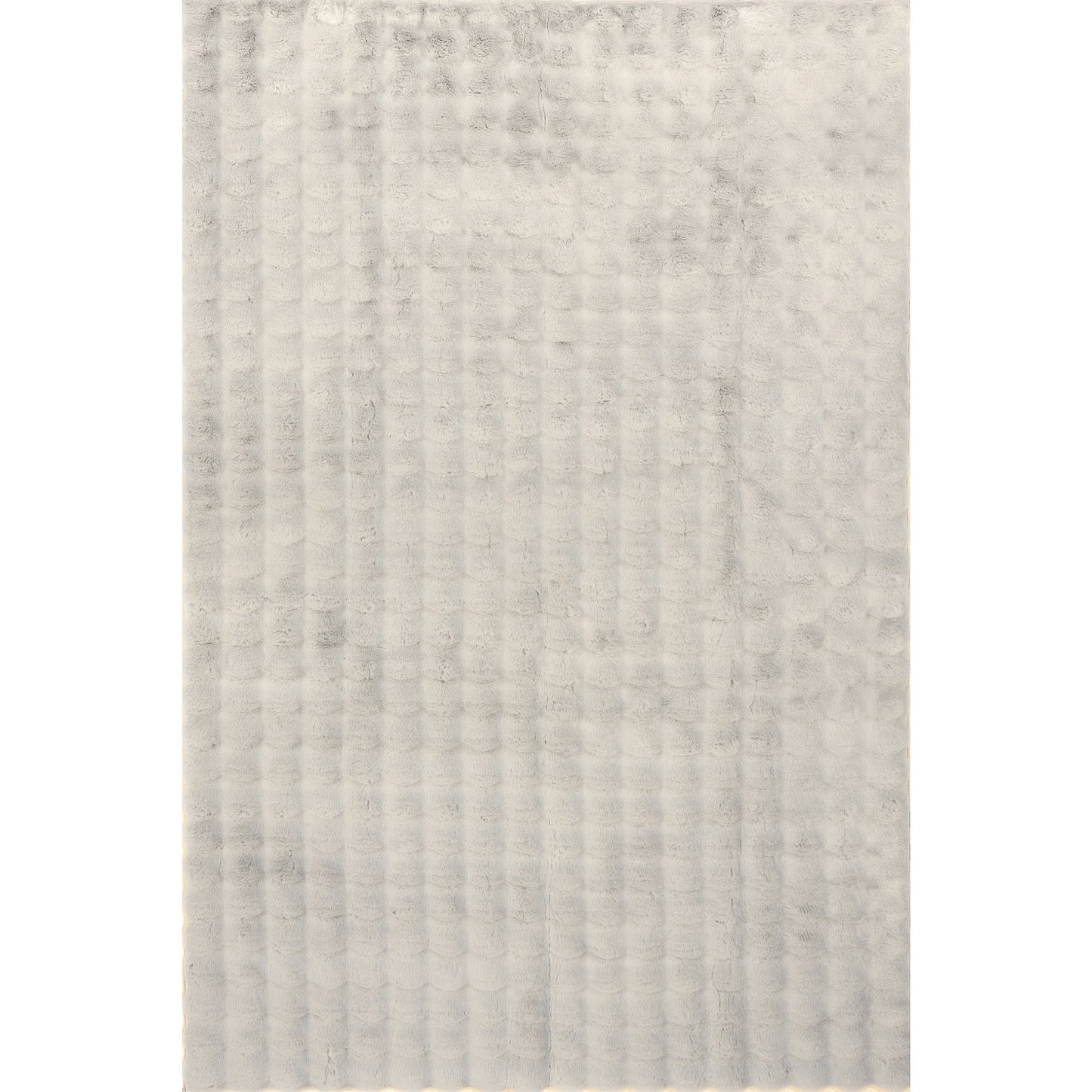 nuLOOM Jeni SuperiorWash Solid Faux Rabbit Machine Washable Area Rug, 2' 6" x 8', Runner, Jeni Grey
