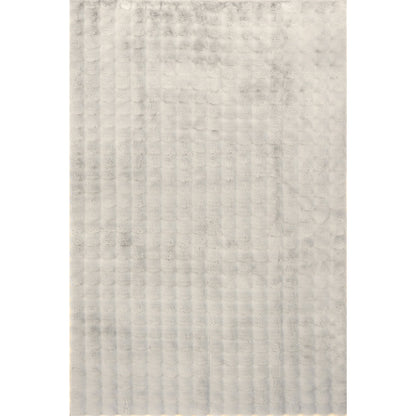 nuLOOM Jeni SuperiorWash Solid Faux Rabbit Machine Washable Area Rug, 2' 6" x 8', Runner, Jeni Grey