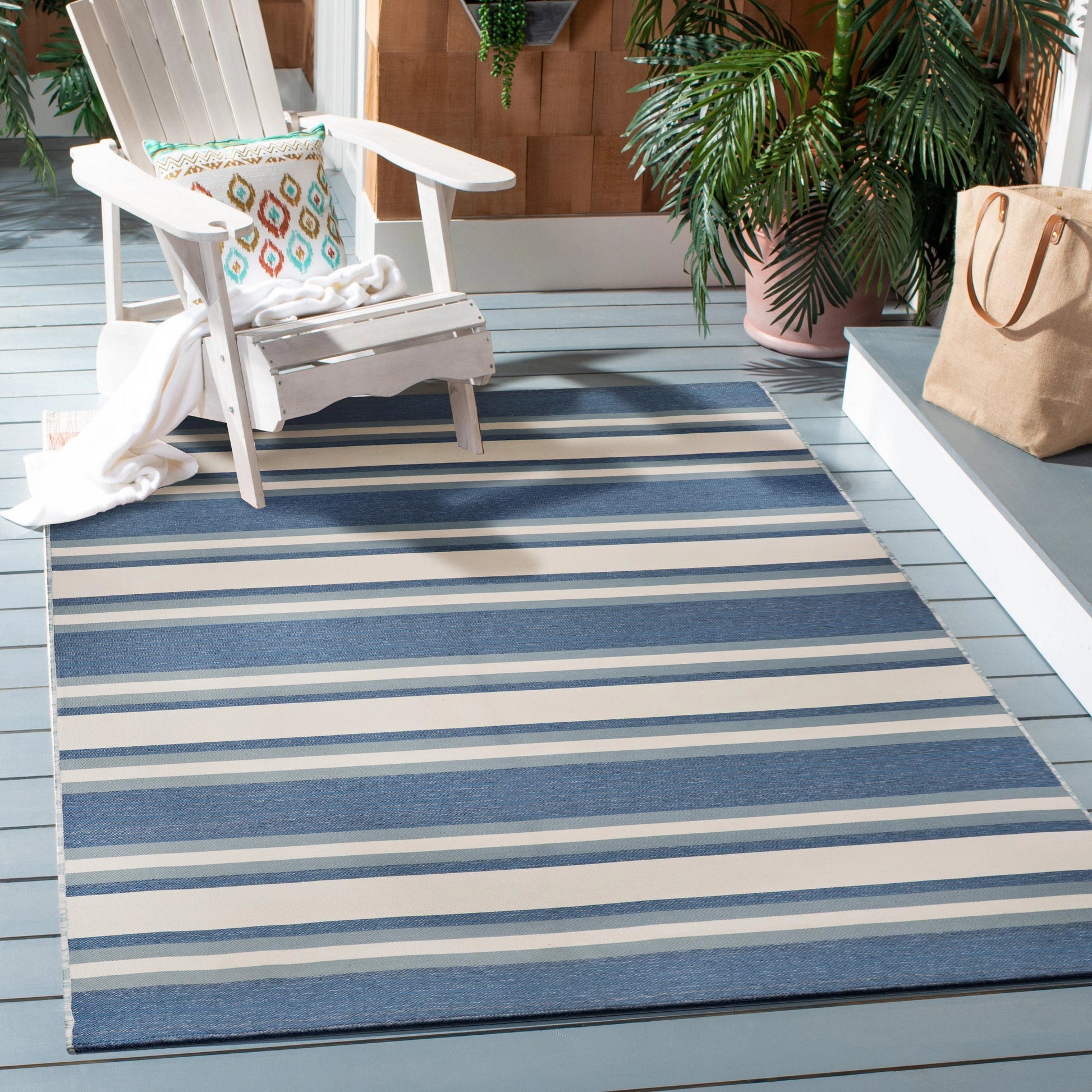 Better Homes & Gardens Trellis/Stripe Reversible Outdoor Rug