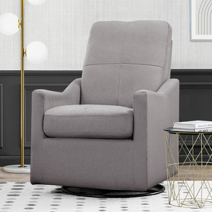 Delta Children Kenwood Slim Nursery Glider Swivel Rocker Chair. French Grey