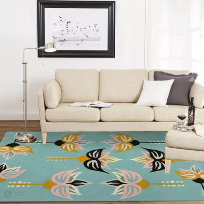 Bed, Living, Kids, room Rug, 5x8, 6x9, 7x10, Hand tufted carpet, Pastel Green area rug