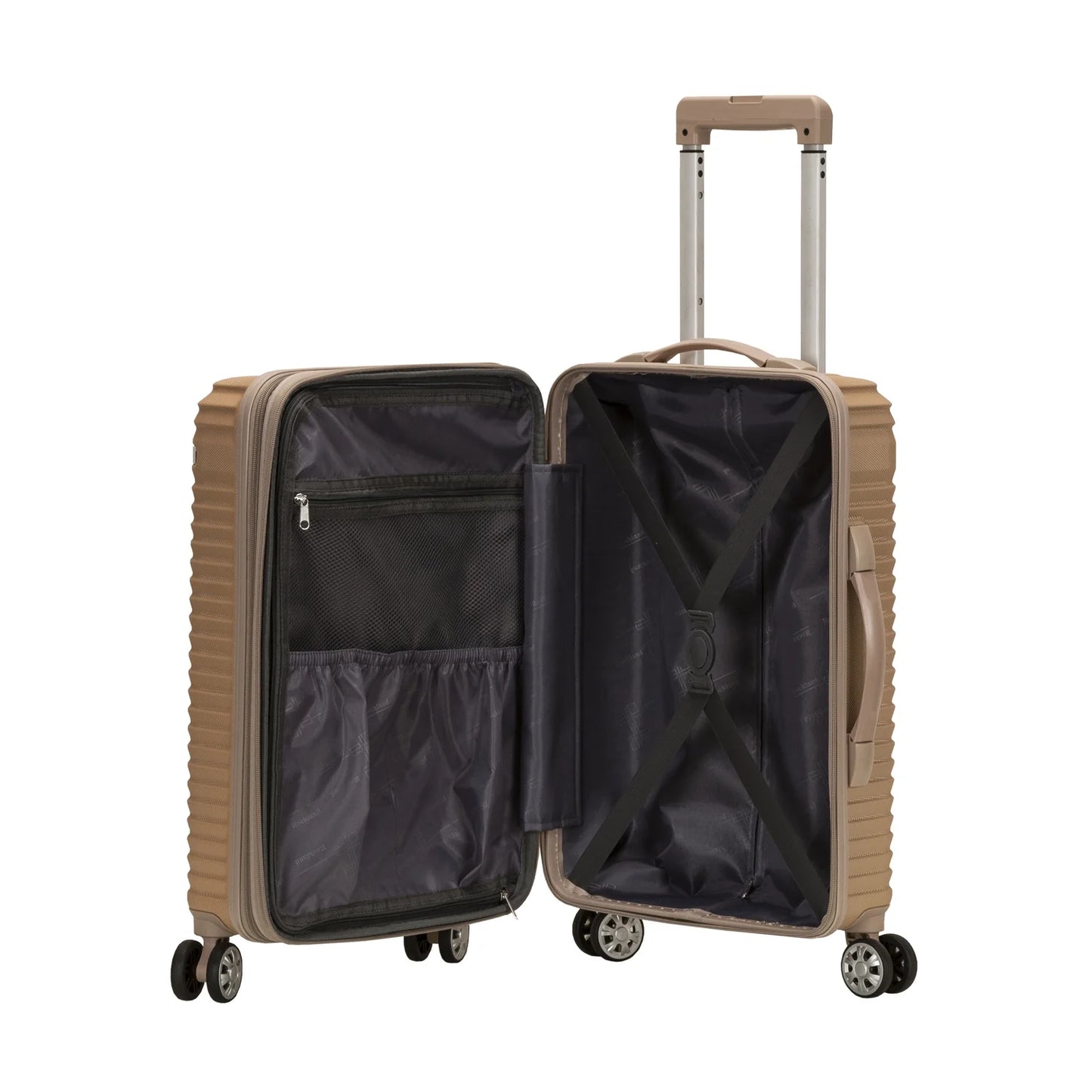 Rockland STAR TRAIL 2 PC ABS LUGGAGE SET-Color:Purple