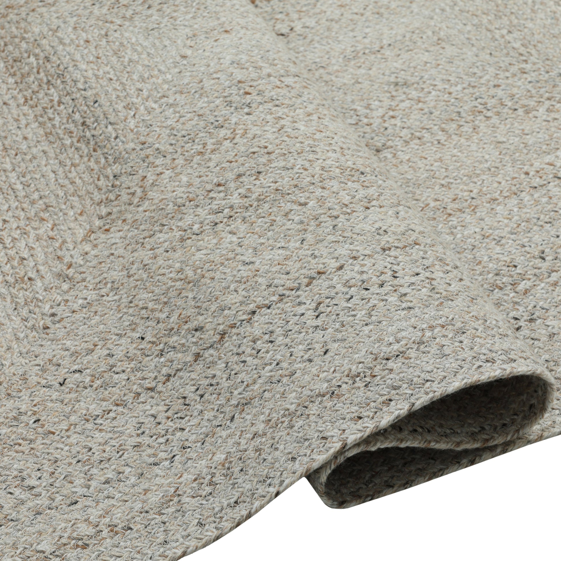 Obeetee Layla Braided Area Rug, Tan, 3' x 5'