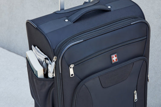 SwissTech Executive 29" 8-Wheel Softside Luggage, Black